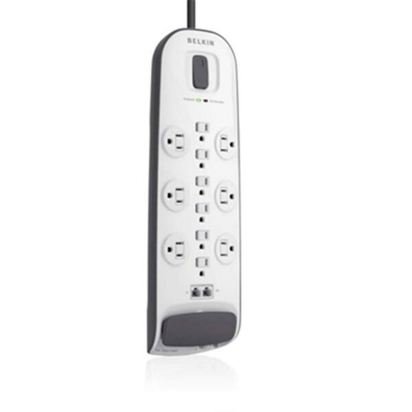 Fasttrack DE5127 8 ft. Cord 12-outlet Surge Protector Coax Tel FA3010349